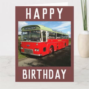 Old MacBraynes Bus on the Isle of Bute in Scotland Card