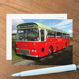 Old Macbraynes Bus on the Isle of Bute Postcard
