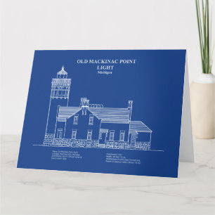 Old Mackinac Point Light - Michigan – AD Thank You Card
