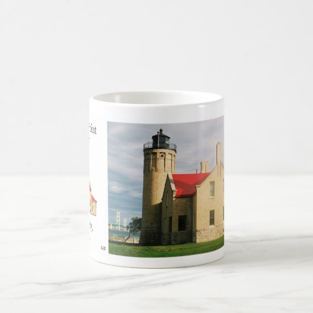 Old Mackinac Point Lighthouse mug (Center)