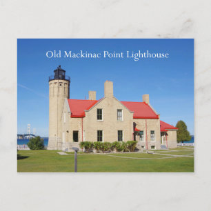 Old Mackinac Point Lighthouse postcard