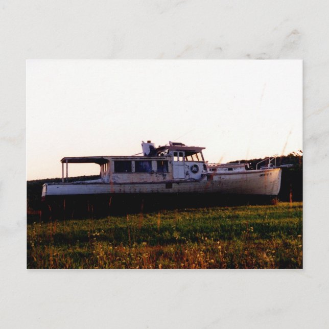Old Maine Fishing Boat Postcard (Front)