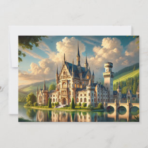 Old majestic castle invitation