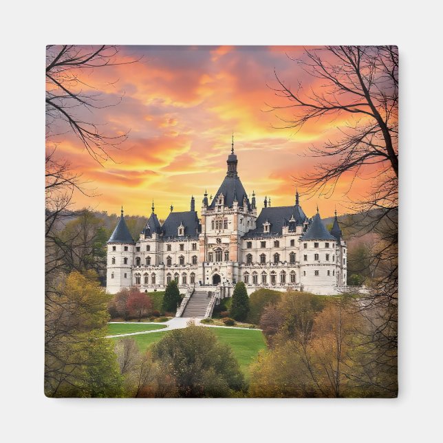 Old majestic castle magnet (Front)