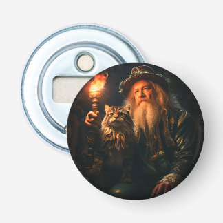 Old Man and his Cat Bottle Opener