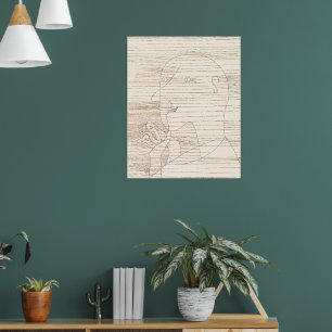 Old Man Counting on his Fingers, Poster