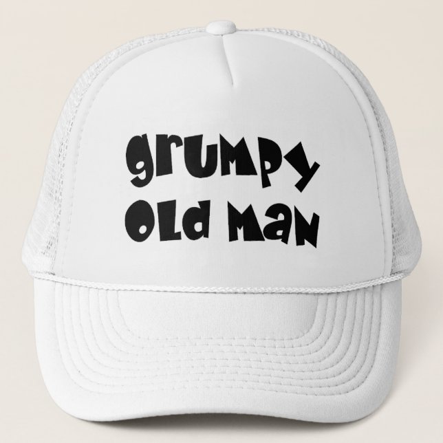 old man grumpy trucker hat (Front)