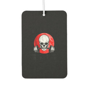 Old man Gym respect your elders Lifting club Skull Air Freshener