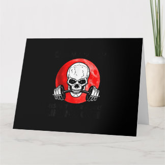 Old Man Gym Respect Your Elders Lifting Club Skull Card