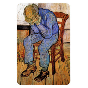 Old Man in Sorrow by Vincent van Gogh 1890 Magnet