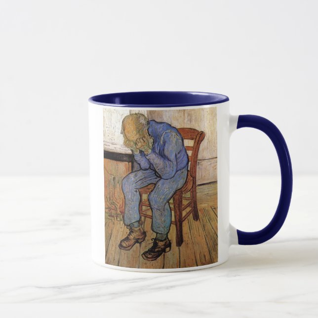 Old Man in Sorrow Van Gogh Fine Art Mug (Right)