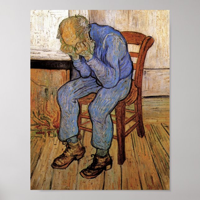 Old Man in Sorrow Van Gogh Fine Art Poster (Front)
