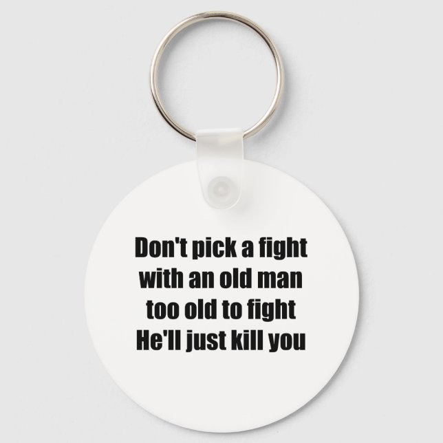 Old Man Keychain (Front)