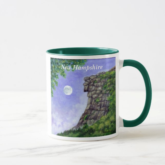 Old Man Of The Mountain New Hampshire Art Mug (Right)