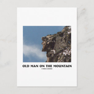Old Man On The Mountain (Optical Illusion) Postcard