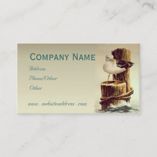 OLD MAN SEAGULL by SHARON SHARPE Business Card