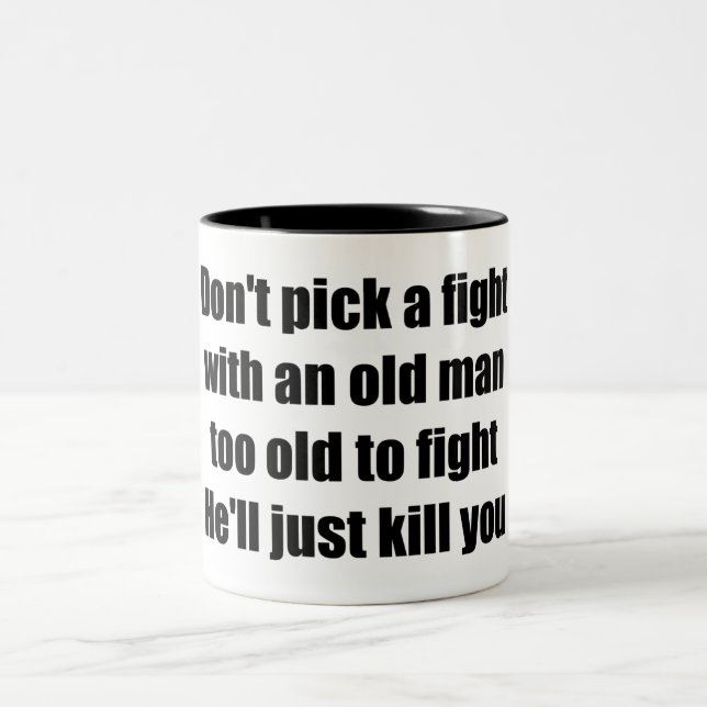 Old Man Two-Tone Coffee Mug (Center)