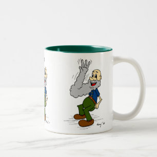 Old Man Waving Beard Mug