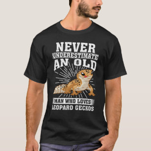Old Man Who Loves Leopard Gecko T-Shirt