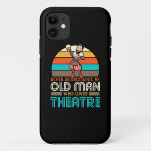 Old Man Who Loves Theatre iPhone 11 Case