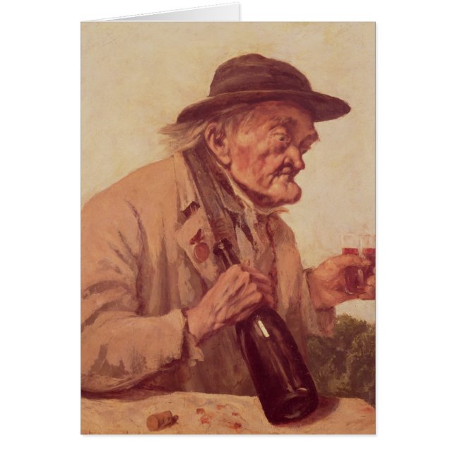 Old Man with a glass of wine (Front)