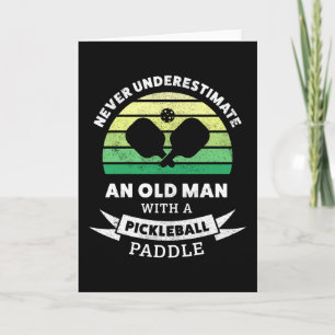 Old man with a Pickleball Paddle Gift Card