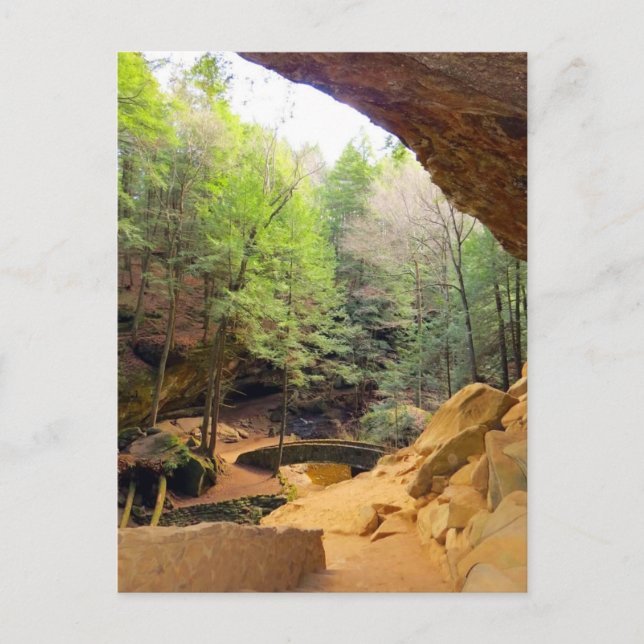 Old Man's Cave Postcard (Front)