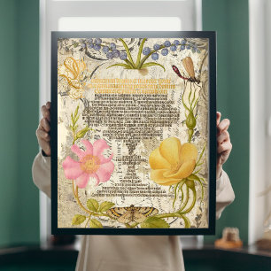 Old Manuscript Book Page Decoupage Tissue Paper