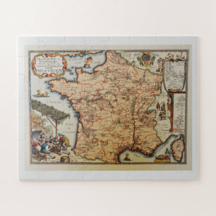 Old map of France Jigsaw Puzzle