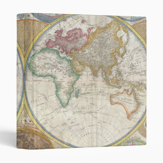 Old Map of the World Binder
