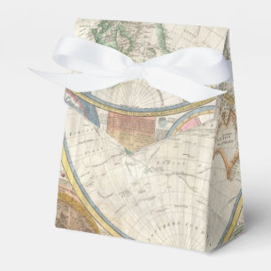 Old Map of the World Favor Box
