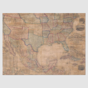 Old Map Series 1 Design 8 Tissue Paper