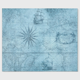 Old Map. Wrapping Paper