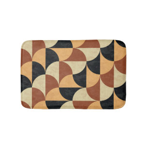 Old marble floor, geometric seamless texture. bath mat