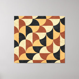 Old marble floor, geometric seamless texture. canvas print