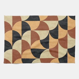 Old marble floor, geometric seamless texture. kitchen towel