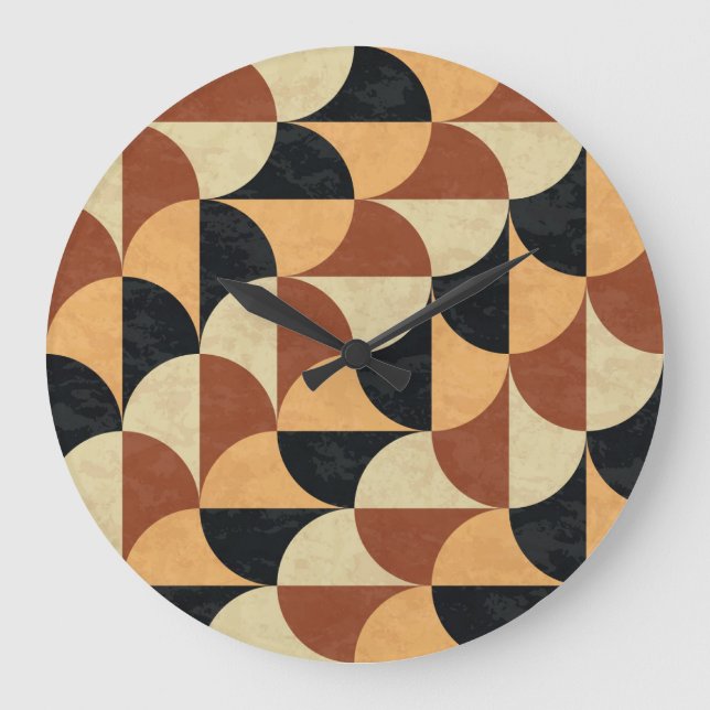 Old marble floor, geometric seamless texture. large clock (Front)