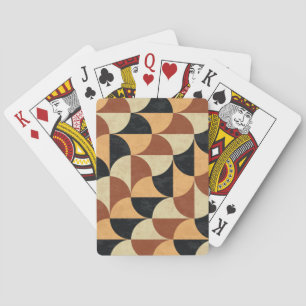 Old marble floor, geometric seamless texture. playing cards