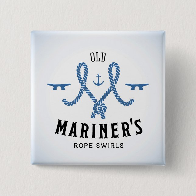 Old Mariner Poster 2 Inch Square Button (Front)