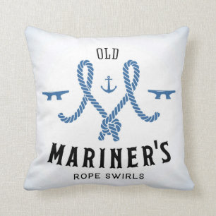 Old Mariner Poster Throw Pillow
