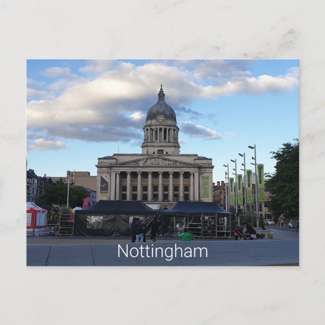 Old Market Square, Nottingham Postcard (Front)