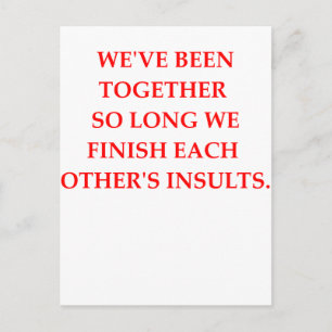 old married couple postcard