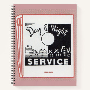 old matchbook cover Day & Night Service Notebook