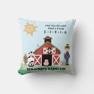Old McDonald Had A Farm     Throw Pillow
