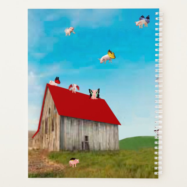 Old McDonald's Farm Spiral Notebook Planner (Back)