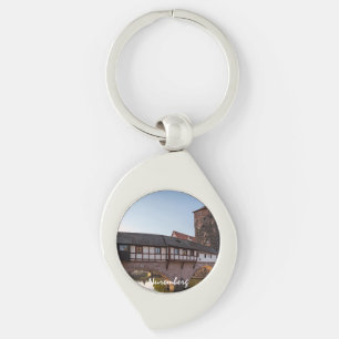 Old mediaeval bridge in Nuremberg, Germany Keychain