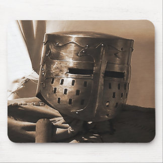 old medieval mask mousepad