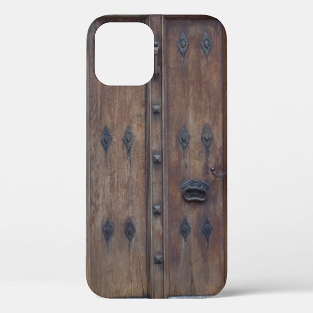 Old Medieval Spanish Wooden Door Case-Mate iPhone  Case-Mate iPhone Case (Back)