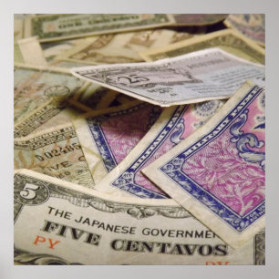 Old Military Money Poster