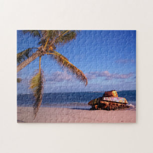 Old Military War Tank Puerto Rico. Jigsaw Puzzle